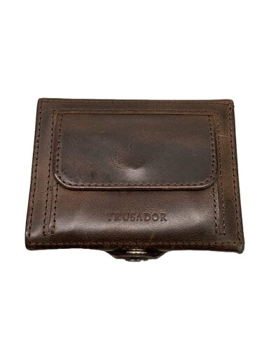 【中古】trusador/3つ折り財布/レザー/BRW/無地/メンズ【服飾雑貨他】 【中古】trusador/3つ折り財布/レザー/BRW/無地/メンズ【服飾雑貨他】