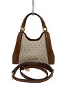 【中古】MICHAEL KORS◆ショルダーバッグ/--/BRW/総柄/35S3GW7C1B【バッグ】