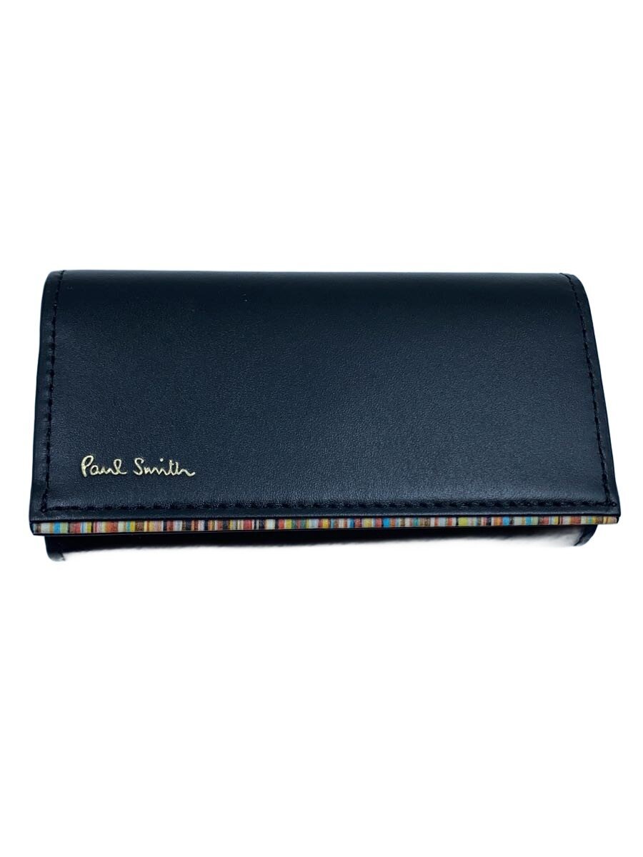 【中古】Paul Smith◆キーケース/レザー/BLK/メンズ【服飾雑貨他】