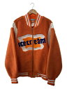 【中古】ICE CREAM◆BOA VARSITY JACKET/ジャケット/L/ポリエステル/ORN/無地/ICJP223X007【メンズウェア】