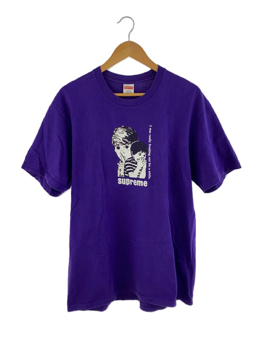 Supreme◆23FW/Freaking Out Tee/Tシャツ/L/コットン/PUP/プリント
