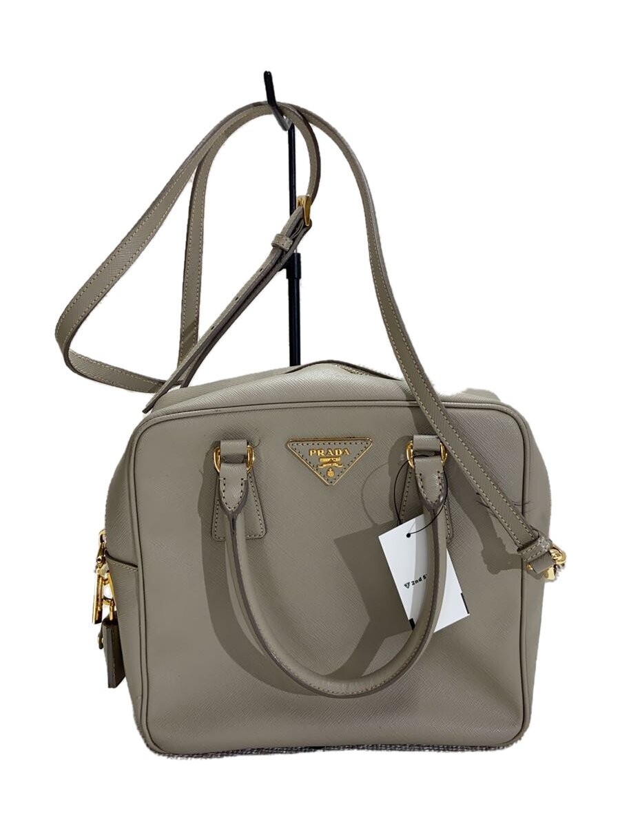 PRADA - 【中古】PRADA◆ショルダーバッグ/--/BEG【バッグ】