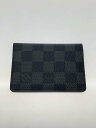【中古】LOUIS VUITTON◆オーガナイザー・ドゥ・ポッシュ_ダミエ・グラフィット_BLK/PVC/BLK/総柄/メンズ【服飾雑貨他】(4)