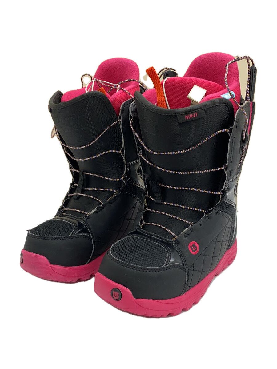 【中古】BURTON◆スノーボードブーツ/23.5cm/シューレース/BLK/10438101【スポーツ】