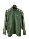 【中古】adidas◆BECKENBAUER TRACK TOP/ジャージ/L/コットン/GRN/DH5820//【メンズウェア】