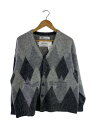 【中古】DAIRIKU◆カーディガン(厚手)/M/ナイロン/GRY/22AW K-2【メンズウェア】