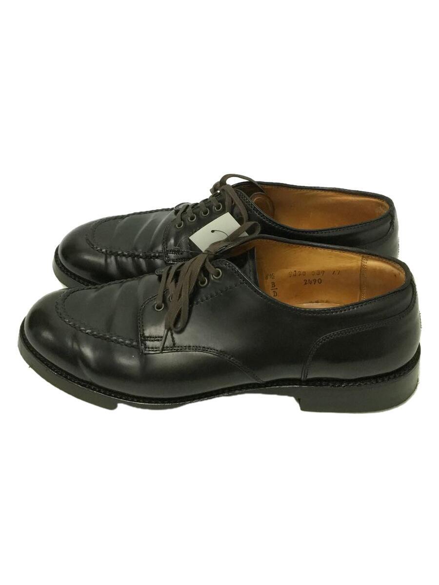 【中古】Alden◆タンカーOX/コードバン/Uチップ/スチールトゥ/US8.5/BLK/馬革/2490【シューズ】