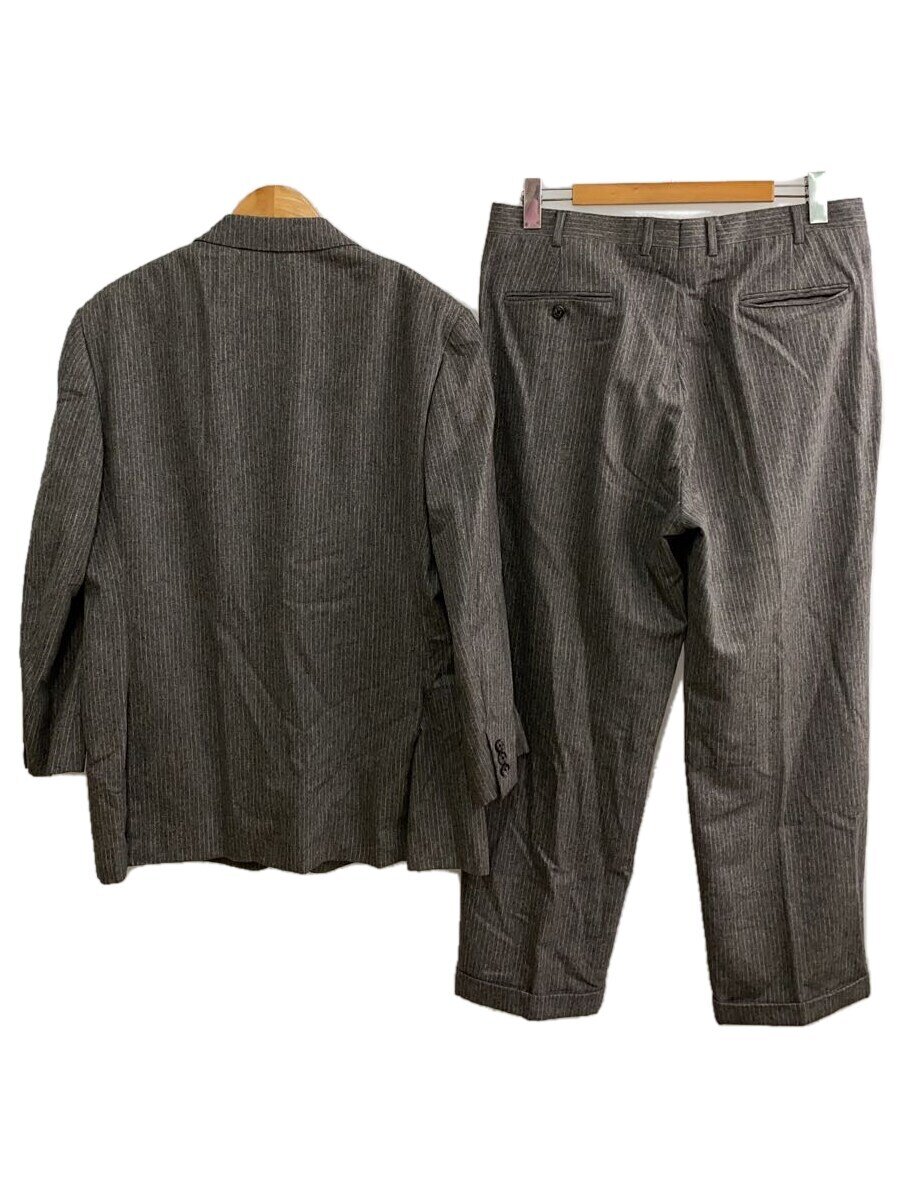 【中古】BROOKS BROTHERS◆スーツ/セットアップ/テーラード/スラックス/42/カシミヤ混/ウール/GRY/ストライプ/メンズ【メンズウェア】
