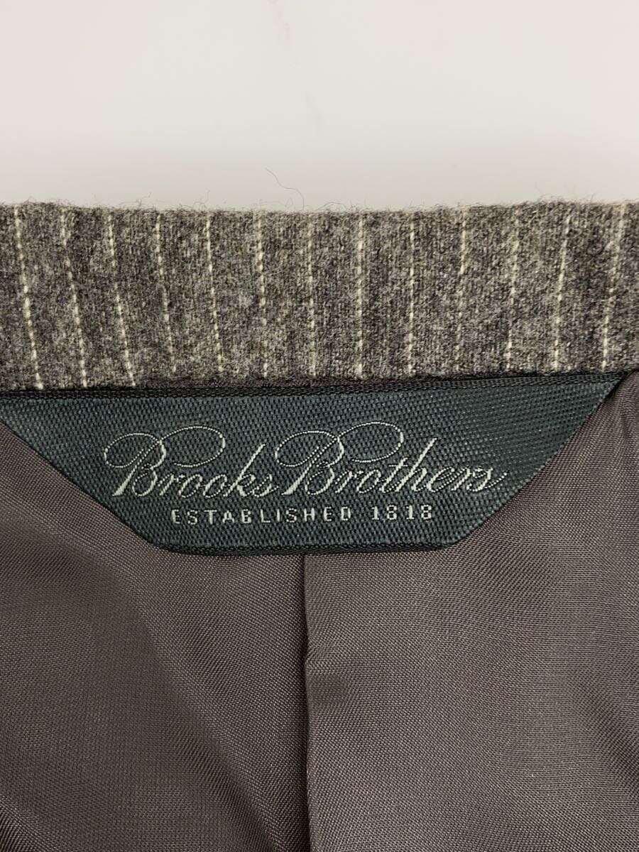 【中古】BROOKS BROTHERS◆スーツ/セットアップ/テーラード/スラックス/42/カシミヤ混/ウール/GRY/ストライプ/メンズ【メンズウェア】
