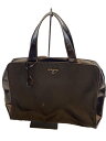 【中古】PRADA◆ブリーフケース/ナイロン/BLK【バッグ】