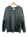 【中古】RAINMAKER KYOTO◆胸元シミ有/ONE-SIDE KIMONO SLEEVE Vニット・セーター(薄手)/3/コットン/GRY【メンズウェア】(4)