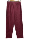 【中古】HOMME PLISSE ISSEY MIYAKE◆ストレートパンツ/2/ポリエステル/BRD/HP33JF184//【メンズウェア】