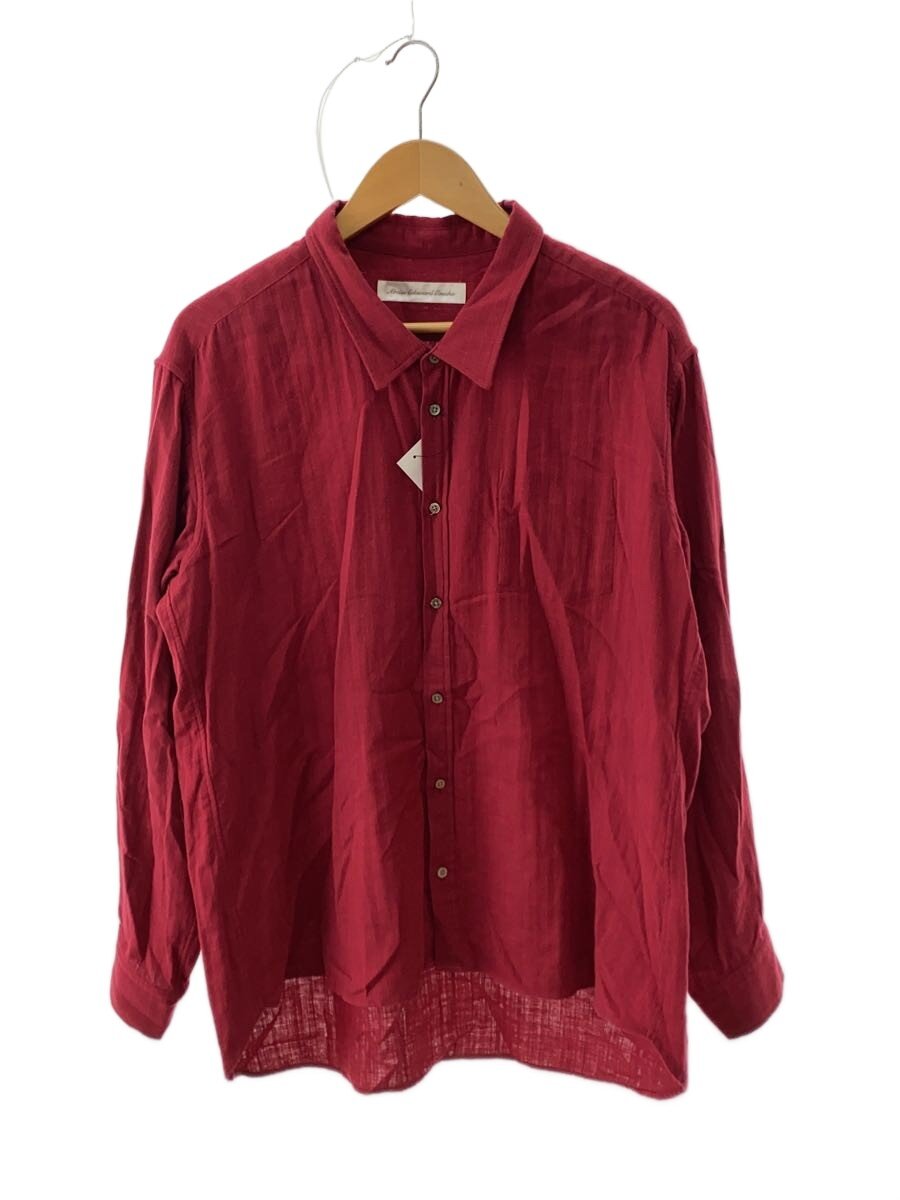ABELIA EDOWARD GOUCHA◆長袖シャツ/3/コットン/RED/25SSH06