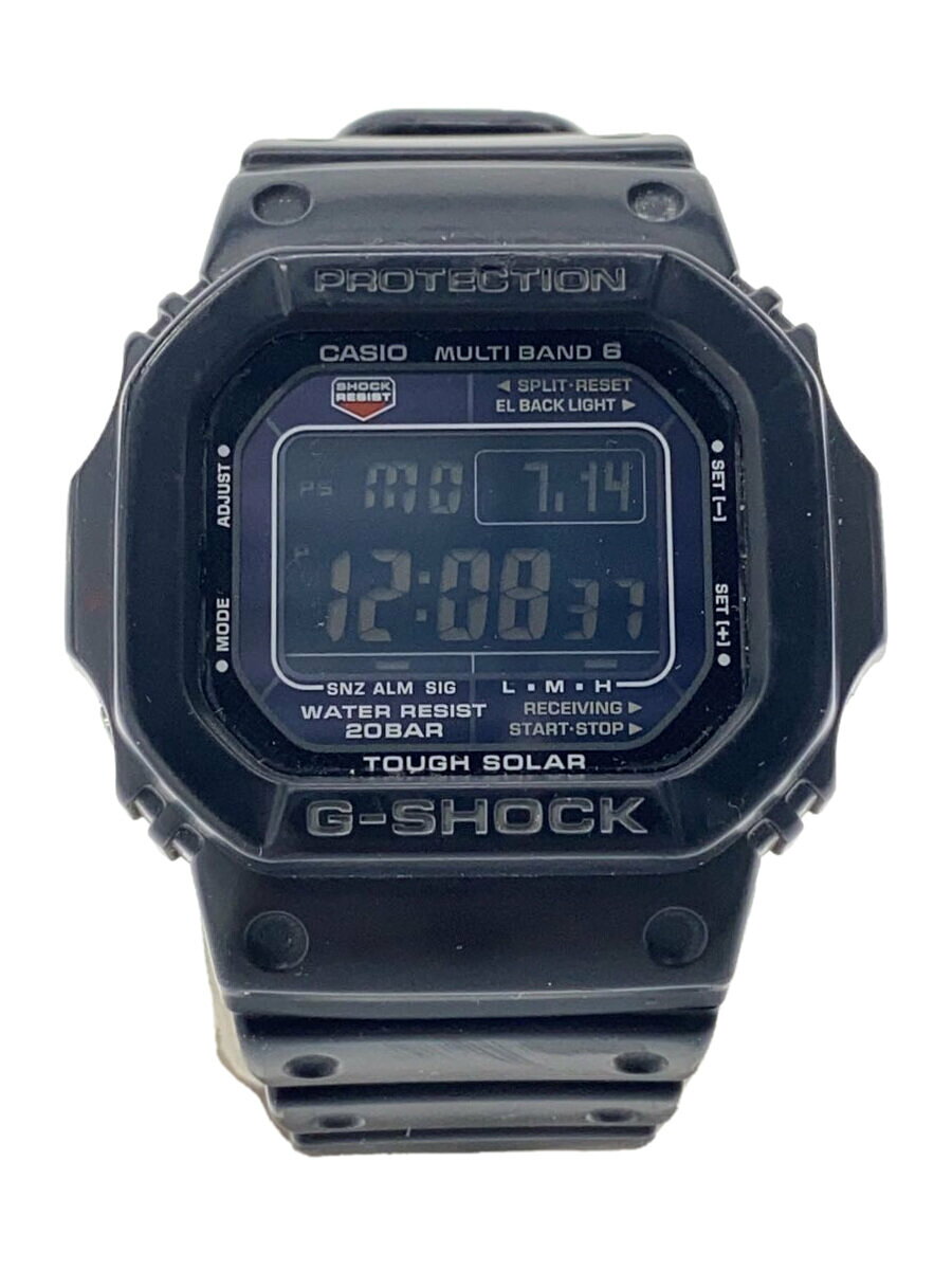 【中古】CASIO◆ソーラー腕時計_G-SHOCK/デジタル/ラバー/BLK/BLK//【服飾雑貨他】