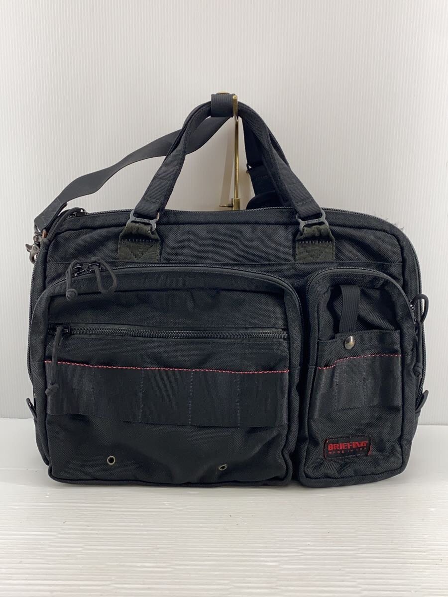 BRIEFING - 【中古】BRIEFING◆USA製/ブリーフケース/ナイロン/BLK【バッグ】
