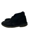 【中古】Clarks◆チャッカブーツ/27cm/BLK/スウェード/21621【シューズ】
