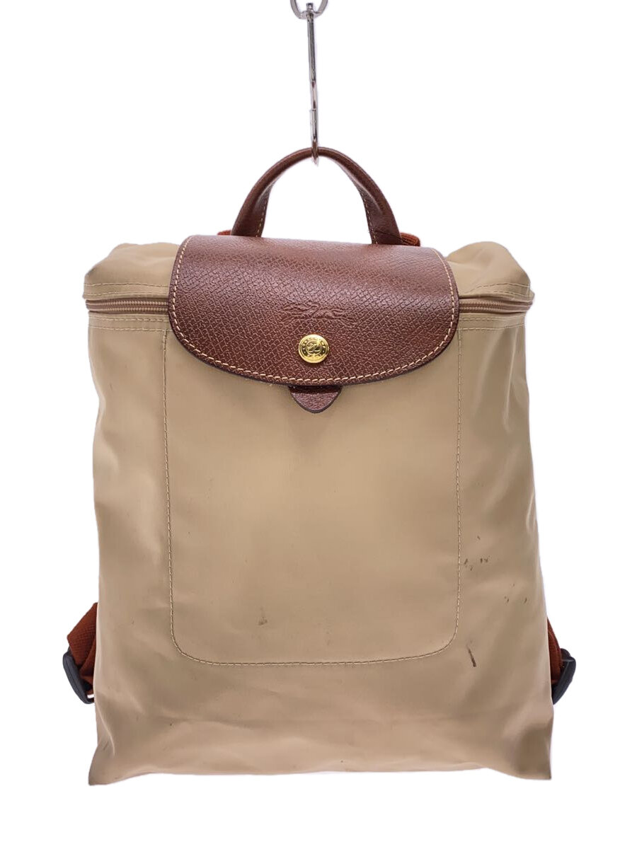 【中古】LONGCHAMP◆リュック/--/BEG/1699089514【バッグ】