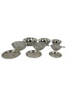 【中古】SHIN-ETSU/フタ付ざるボウル/9点セット/シルバー【キッチン用品】(3)