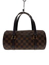 【中古】LOUIS VUITTON◆パピヨン26_ダミエ・エベヌ_BRW/PVC/BRW【バッグ】
