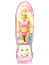 【中古】Barbie◆フィギュア/Beach Doll Pink Swimsuit/T7184【ホビー】