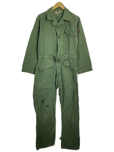 【中古】US.ARMY◆オールインワン/M/コットン/KHK/無地【メンズウェア】