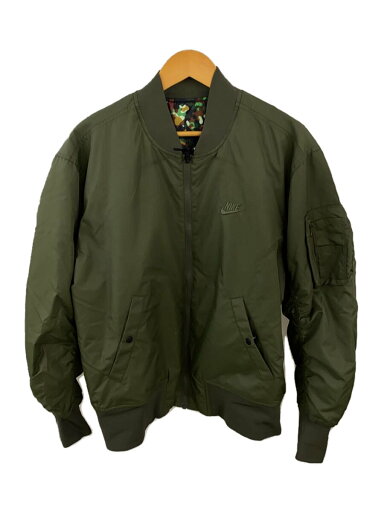 【中古】NIKE◆Reversible Bomber Jacket/L/ナイロン/KHK/AR2184-325【メンズウェア】 【中古】NIKE◆Reversible Bomber Jacket/L/ナイロン/KHK/AR2184-325【メンズウェア】