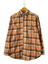 【中古】WAREHOUSE◆長袖シャツ/15/コットン/BEG【メンズウェア】