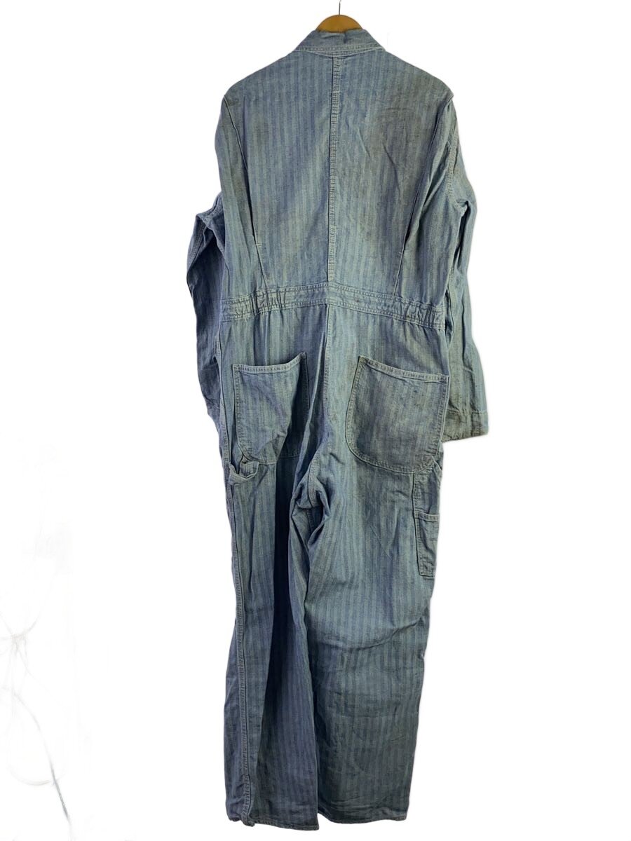 【中古】BIGMAC◆オーバーオール/L/コットン/BLU/ヘリンボーン/70s/IDEALジップ/ジャンプスーツ【メンズウェア】