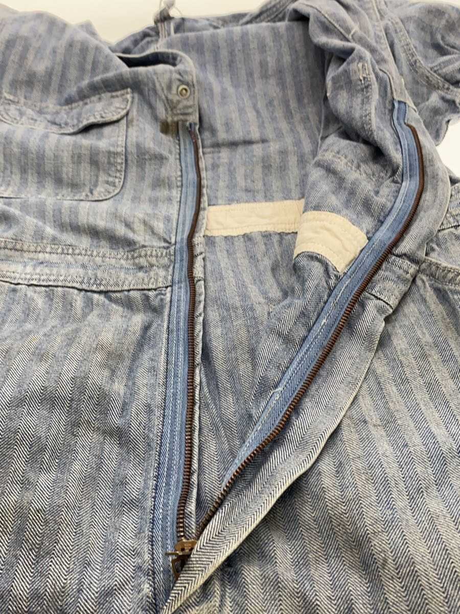 【中古】BIGMAC◆オーバーオール/L/コットン/BLU/ヘリンボーン/70s/IDEALジップ/ジャンプスーツ【メンズウェア】