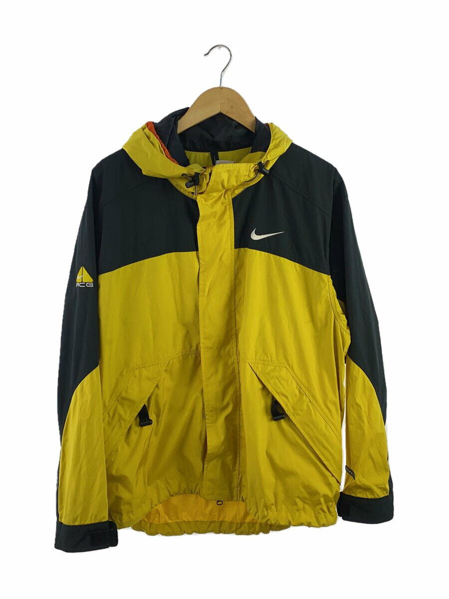 【中古】NIKE ACG◆90s/MOUNTAIN JACKET/M/ナイロン/YLW/S8-TSP//【メンズウェア】