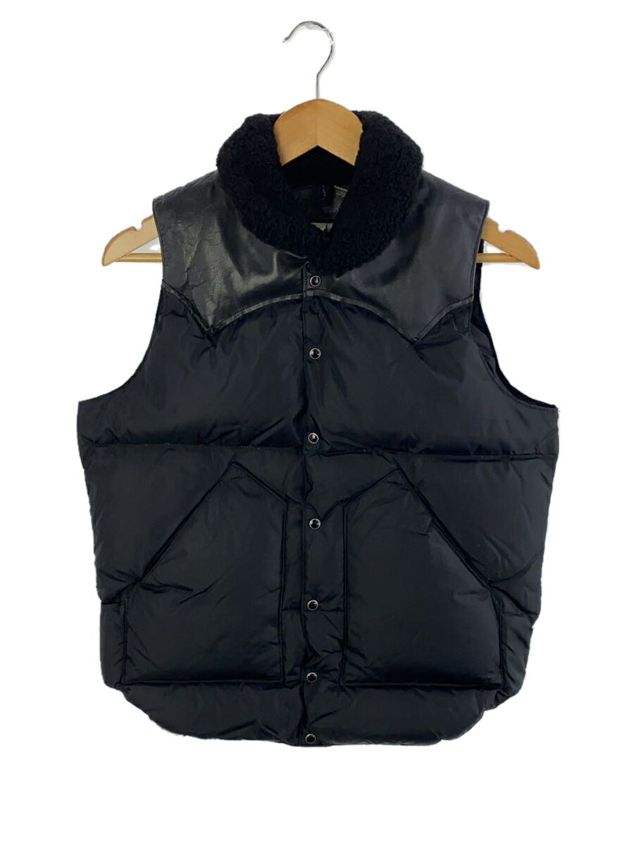 【中古】Rocky Mountain Featherbed◆CHRISTY VEST/ダウンベスト/36/ポリエステル/BLK/450-472-11【メンズウェア】