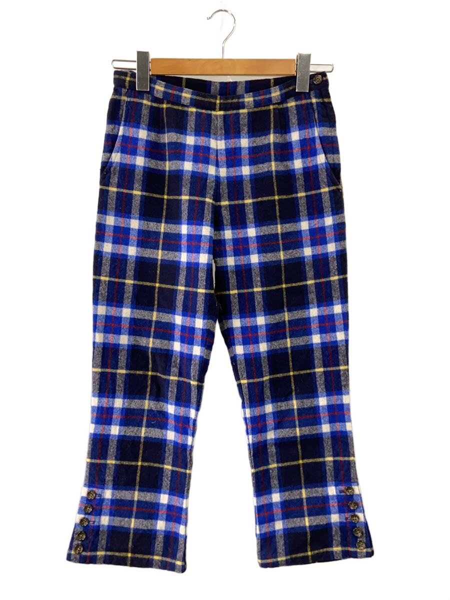 【中古】tricot COMME des GARCONS◆08AW/ボトム/S/ウール/BLU/チェック/TB-P020【レディースウェア】