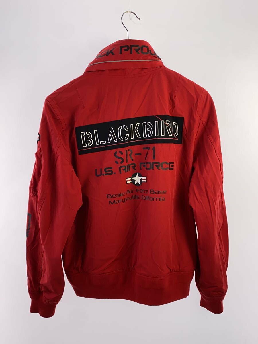 【中古】AVIREX◆ナイロンジャケット/L/ナイロン/RED【レディースウェア】