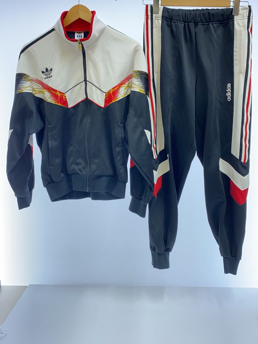 【中古】adidas◆セットアップ/O/ポリエステル/BLK/ASR-875【メンズウェア】