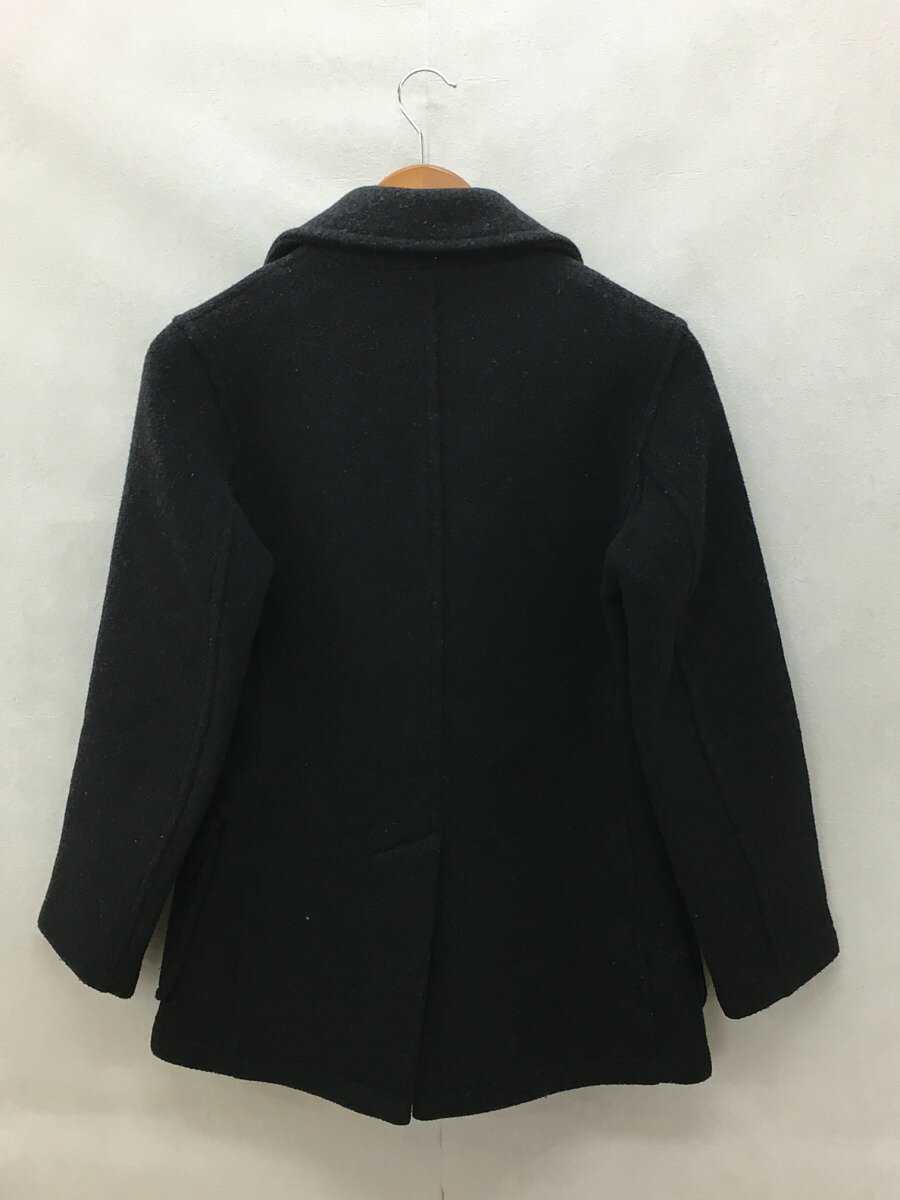 【中古】LONDON TRADlTION◆ダッフルコート/34/ウール/BLK/ショートコート/チェック/濃灰/イングランド製【メンズウェア】