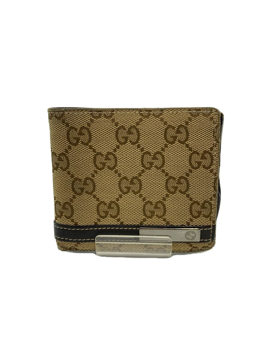 【中古】GUCCI◆2つ折り財布/--/ブラウン/総柄/メンズ/233102【服飾雑貨他】