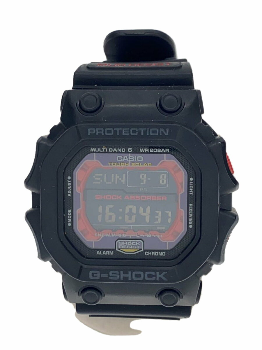 【中古】CASIO◆ソーラー腕時計・G-SHOCK/デジタル/ラバー/BLK/BLK【服飾雑貨他】