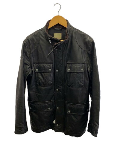 【中古】BANANA REPUBLIC◆レザージャケット・ブルゾン/L/レザー/BLK【メンズウェア】 【中古】BANANA REPUBLIC◆レザージャケット・ブルゾン/L/レザー/BLK【メンズウェア】