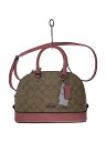 【中古】COACH◆ショルダーバッグ/--/PNK/総柄/F58295【バッグ】