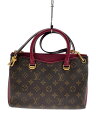 【中古】LOUIS VUITTON◆パラスBB_モノグラム・キャンバス_BRW_レザン/PVC/BRW/モノグラム【バッグ】