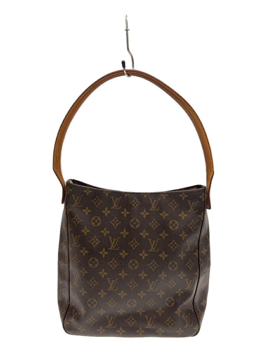 LOUIS VUITTON◆ルーピングGM_モノグラム・キャンバス_BRW/PVC/BRW/M51145