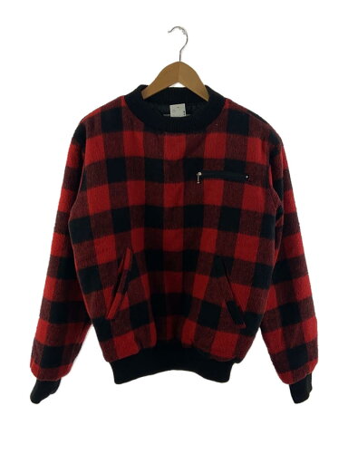 【中古】sears◆トップス/--/ウール/RED/チェック【メンズウェア】 【中古】sears◆トップス/--/ウール/RED/チェック【メンズウェア】