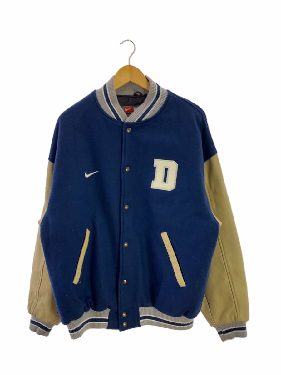 【中古】NIKE◆NFL/COWBOYS/袖襟汚れ/スタジャン/L/ウール/NVY//【メンズウェア】