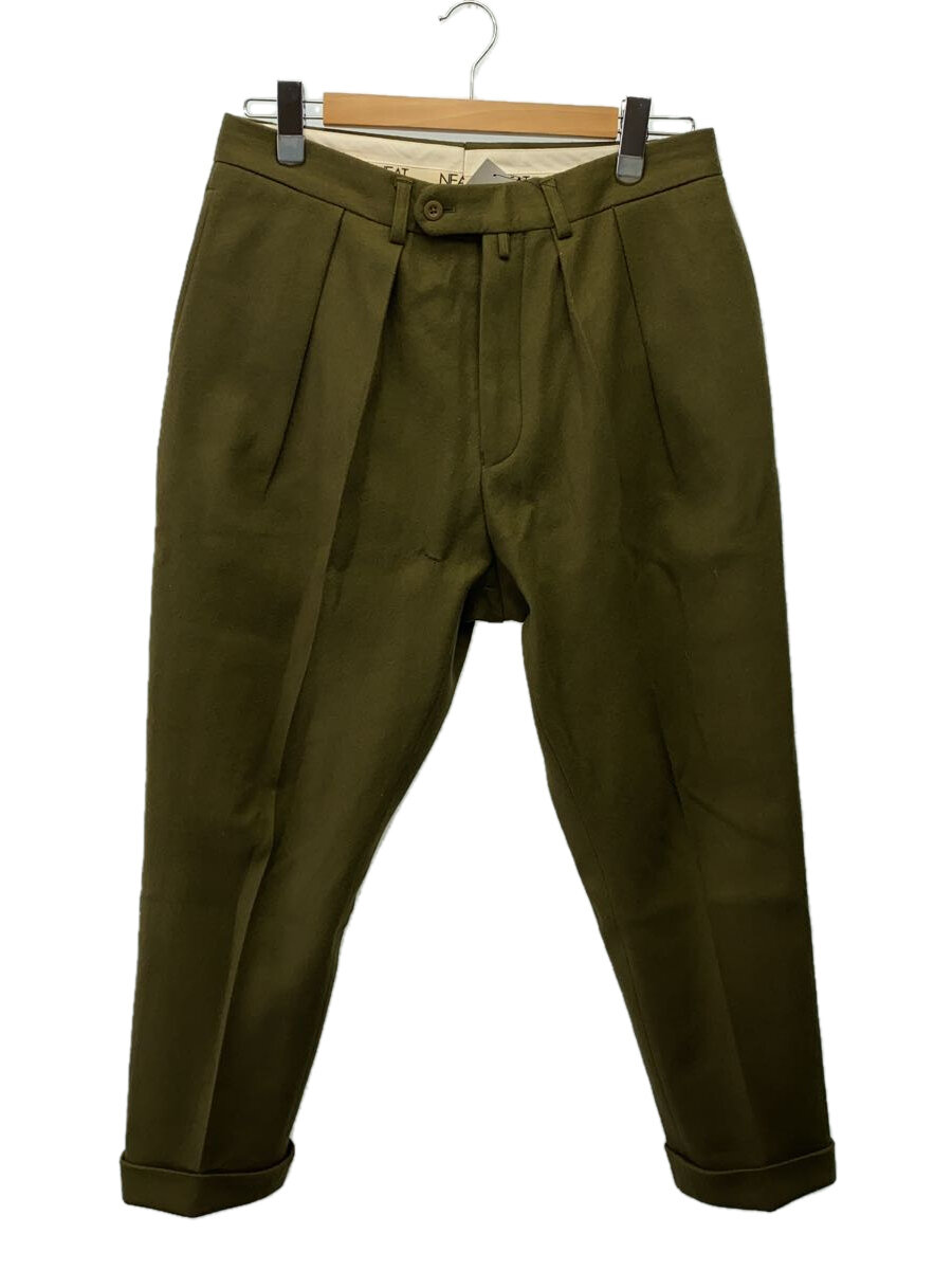 【中古】NEAT◆ボトム/48/コットン/GRN/無地【メンズウェア】
