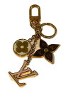 【中古】LOUIS VUITTON◆ポルト・クレ・スプリングストリート_GLD/--/GLD/レディース【服飾雑貨他】