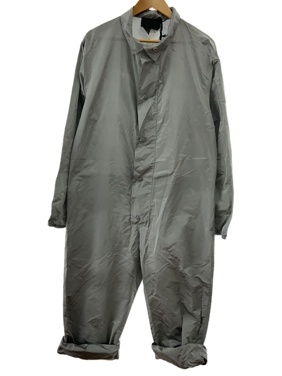 【中古】PRADA◆22AW/バックプリント/オールインワン/M/シルク/SLV/SGC096【メンズウェア】
