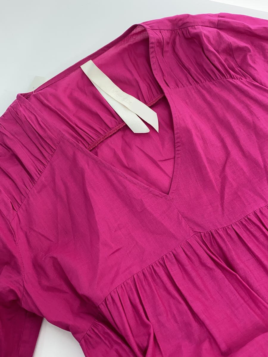 【中古】Merlette◆長袖ワンピース/XS/コットン/PNK/無地/3110300044【レディースウェア】