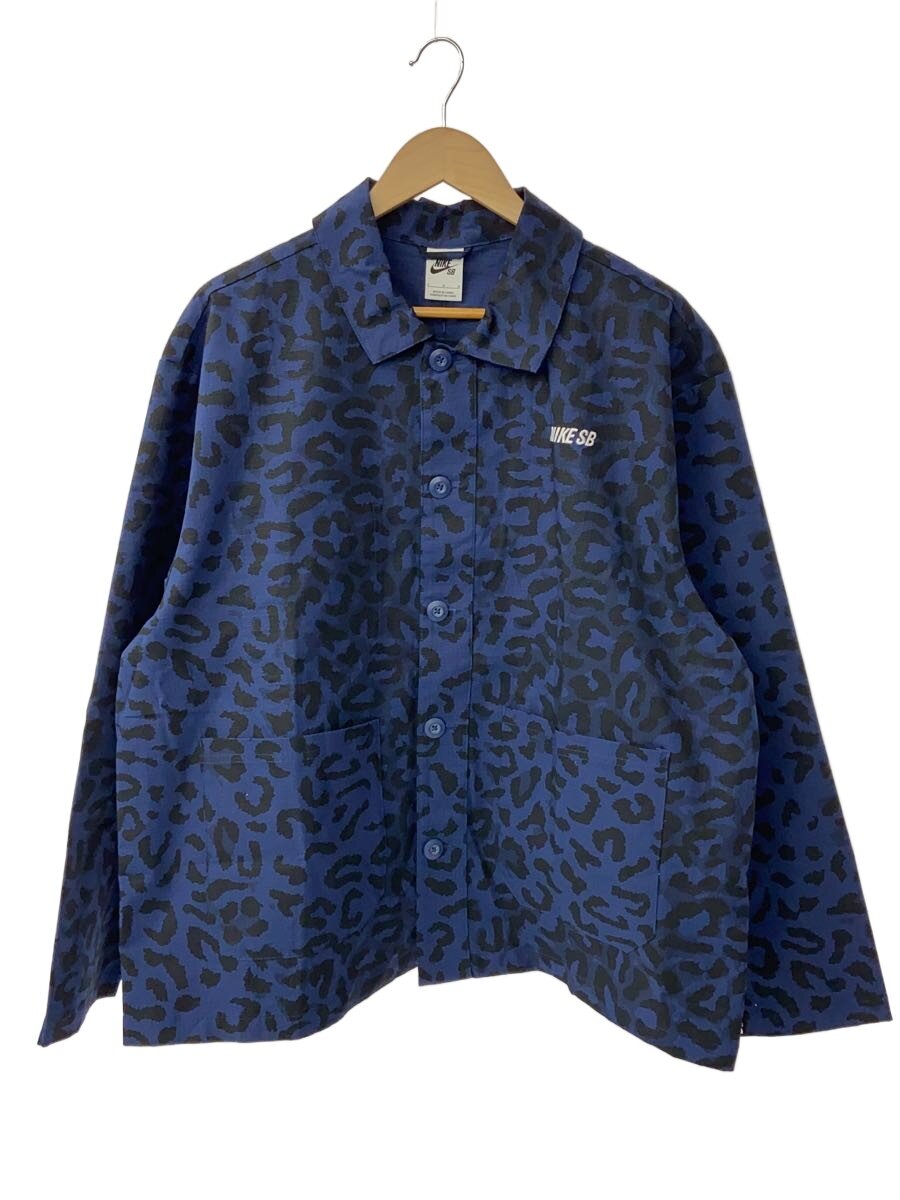 NIKE SB◆タグ付き/L/コットン/BLU/レオパード/fn2592-410/ALL-OVER PRINT/チョアコート