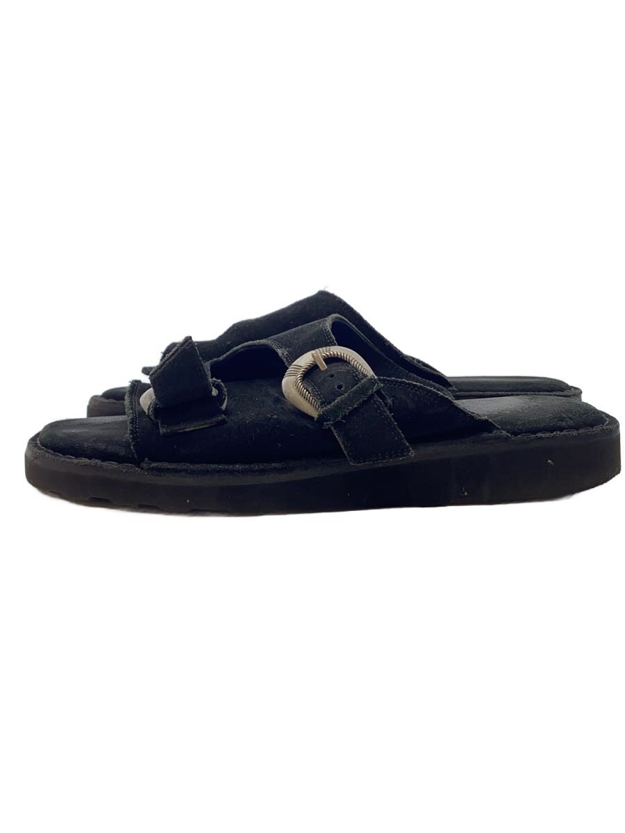 【中古】Caminando◆サンダル/--/BLK/スウェード【シューズ】