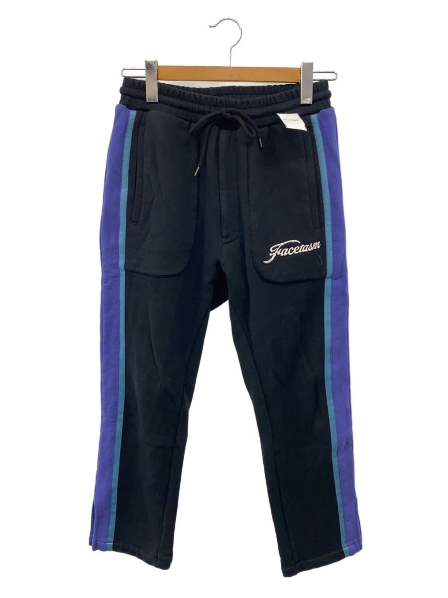 FACETASM◆SIDE PANEL SWEAT PANTS/ボトム/3/コットン/BLK/KR-PT-M02